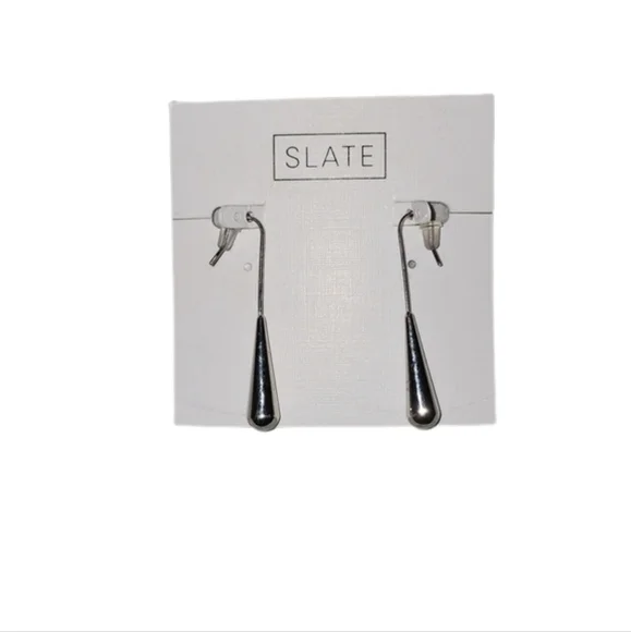 Bar Drop Earrings - Picture 2 of 3